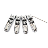 Maxbell 4Pcs Brass Electric Guitar Bridge Saddle with Mounting Screw Wrench - Aladdin Shoppers