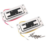 Maxbell Mini Style Two Line Electric Guitar Humbucker Pickup with Mounting Screws For Guitar Accessory - Aladdin Shoppers