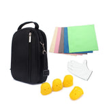 Maxbell 17 Key Kalimba Case Thumb Piano Bag Shockproof with Gloves Finger Stall Cleaning Cloth Black - Aladdin Shoppers