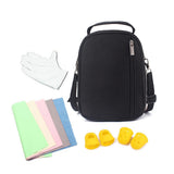 Maxbell 17 Key Kalimba Case Thumb Piano Bag Shockproof with Gloves Finger Stall Cleaning Cloth Black - Aladdin Shoppers