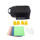 Maxbell 17 Key Kalimba Case Thumb Piano Bag Shockproof with Gloves Finger Stall Cleaning Cloth Black - Aladdin Shoppers