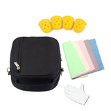 Maxbell 17 Key Kalimba Case Thumb Piano Bag Shockproof with Gloves Finger Stall Cleaning Cloth Black - Aladdin Shoppers