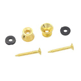 Maxbell 2 Pieces Metal Strap Lock Screw Button for Acoustic Electric Guitar - Aladdin Shoppers