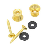 Maxbell 2 Pieces Metal Strap Lock Screw Button for Acoustic Electric Guitar - Aladdin Shoppers