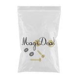 Maxbell 2 Pieces Metal Strap Lock Screw Button for Acoustic Electric Guitar - Aladdin Shoppers