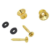 Maxbell 2 Pieces Metal Strap Lock Screw Button for Acoustic Electric Guitar - Aladdin Shoppers