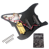 Maxbell Prewired SSH Pickguard Plate Set with 17 screws,1 Rear cover,for Electric Guitar - Aladdin Shoppers
