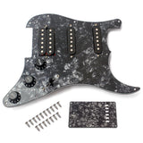 Maxbell Prewired SSH Pickguard Plate Set with 17 screws,1 Rear cover,for Electric Guitar - Aladdin Shoppers