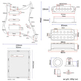 Maxbell Loaded Pickup Pick Guard Scratch Plate Pickups Set for Electric Guitar Replacement Accessory - Aladdin Shoppers