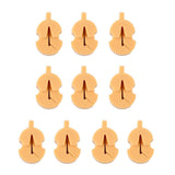 Maxbell 10pcs Violin Rubber Mute Silencer for String Instrument Parts