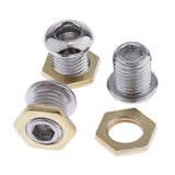 Maxbell 2pcs Drum Strainer 20x Drum Air Vent w/ Gasket Nut Tom Snare Drum Accs Parts