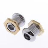 Maxbell 2pcs Drum Strainer 20x Drum Air Vent w/ Gasket Nut Tom Snare Drum Accs Parts