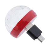 Maxbell Magic Rotating Ball Effect Led Lights KTV Party Bar DJ Red for Type-C