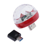 Maxbell Magic Rotating Ball Effect Led Lights KTV Party Bar DJ Red for Type-C