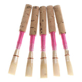 Maxbell Pack of 5 Oboe Reeds Reed Pink Strength Medium w/ Plastic Case for Oboe