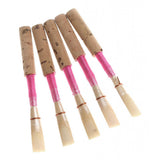 Maxbell Pack of 5 Oboe Reeds Reed Pink Strength Medium w/ Plastic Case for Oboe