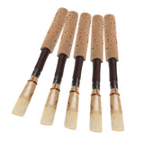 Maxbell 5pcs Oboe Reeds Cork Reed Strength Medium with Plastic Container Brown