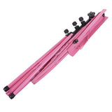 Maxbell High Quality Metal Folding Sheet Music Stand Holder Tripod Foldable Pink
