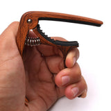 Maxbell Acoustic Folk Classical Guitar Capo Tuning Clamp and Picks Rosewood