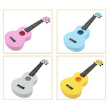 Maxbell 21inch Kids Children Ukulele 4 Strings Guitar Educational Funny Toy Blue