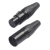 Maxbell 2x Zinc Alloy 5 Pins Audio Video RCA Solderless Adapter Plug