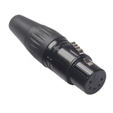 Maxbell 4x Zinc Alloy 5 Pins Audio Video RCA Solderless Adapter Plug