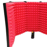 2xMetal Mic Isolation Shield for Microphone Recording Equipment Five Panels
