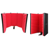 2xMetal Mic Isolation Shield for Microphone Recording Equipment Five Panels