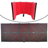 2xMetal Mic Isolation Shield for Microphone Recording Equipment Five Panels