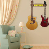 2xWooden 2 Guitar Wall Hanger for Ukulele Acoustic Guitar Musical Instruments