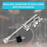 Maxbell 2xMetal Cymbal Boom Rachet Tilt Snare Drum Damper Mute Drum Extension Clamps