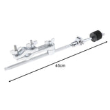 Maxbell 2xMetal Cymbal Boom Rachet Tilt Snare Drum Damper Mute Drum Extension Clamps