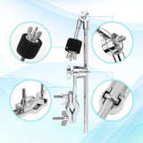 Maxbell 2xMetal Cymbal Boom Rachet Tilt Snare Drum Damper Mute Drum Extension Clamps