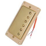 Humbucker Double Coil Electric Guitar Neck Bridge Pickup for LP Gold Frame