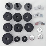 Maxbell 2xDrum Sets Replacement Cymbal Felt Washer Drum Accessories Replacement Kit