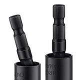 Maxbell 2x3 Pieces 360° Rotatable Universal Joint Swivel Socket for Car Repair Repairs Black