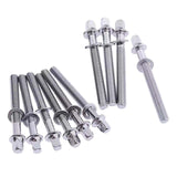 Maxbell 2x10Pcs Drum Tight Screw Durable Drum Tension Rods for Repair Parts Drum Snare 5mmx50mm