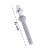 Maxbell 2x10Pcs Drum Tight Screw Durable Drum Tension Rods for Repair Parts Drum Snare 5mmx50mm