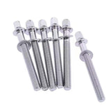 Maxbell 2x10Pcs Drum Tight Screw Durable Drum Tension Rods for Repair Parts Drum Snare 5mmx50mm