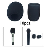 Maxbell 10 Pieces L Sponge Mic Cover Microphone Accessories Windshield Sponge Covers 72mm