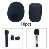 Maxbell 10 Pieces L Sponge Mic Cover Microphone Accessories Windshield Sponge Covers 72mm