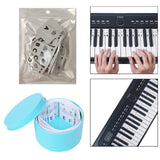 Maxbell 3xPiano Sticker for Beginner Reusable for Piano Room Practicing Taking Lessons black