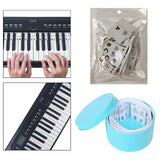 Maxbell 4xPiano Sticker for Beginner Reusable for Piano Room Practicing Taking Lessons black