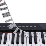 Maxbell 3xPiano Sticker for Beginner Reusable for Piano Room Practicing Taking Lessons black