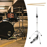 Maxbell 3 Leg Hi Hat Stand Durable Metal Cymbal Stand for Drummer Musical Instrument