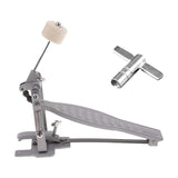 Maxbell Single Foot Pedal Professional for Electronic Drums Beginner Jazz Drums Kits Argent