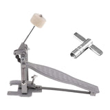 Maxbell Single Foot Pedal Professional for Electronic Drums Beginner Jazz Drums Kits Argent