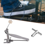 Maxbell Single Foot Pedal Professional for Electronic Drums Beginner Jazz Drums Kits Argent