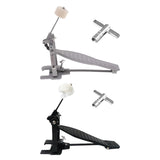 Maxbell Single Foot Pedal Professional for Electronic Drums Beginner Jazz Drums Kits Argent