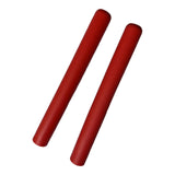 Maxbell 2x Anti Slip Drumstick Wrap Silicone Drumstick Grips for Adults Drummer Kids red